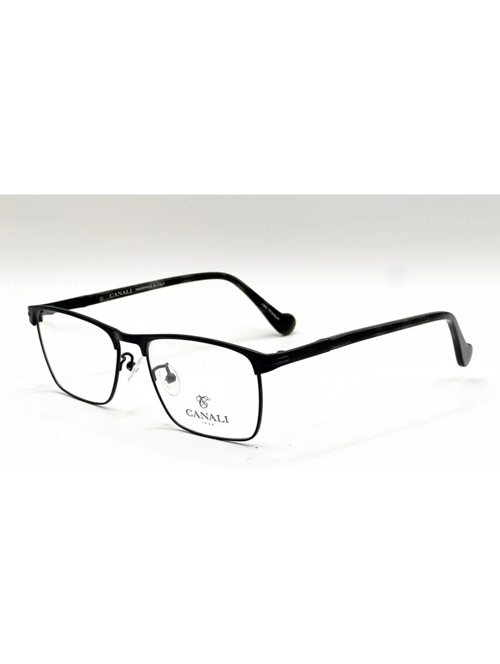 Canali CO606A C01 Black Rectangle Authentic Eyeglass Frames 55-17-145